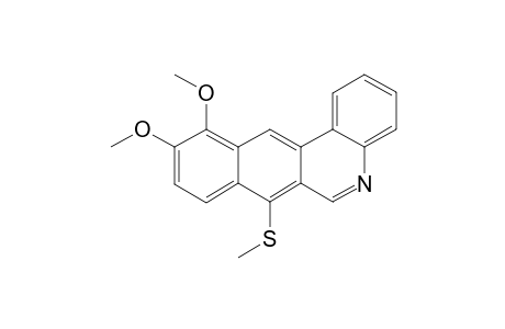 10,11-Dimethoxy-7-(methylthio)benzo[j]phenanthridine