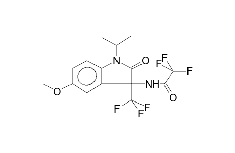 5-METHOXY-3-TRIFLUOROMETHYL-3-TRIFLUOROACETAMIDO-N-ISOPROPYLINDOLIN-2-ONE