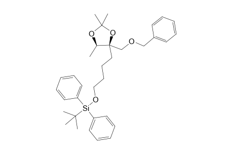 (4R*,5R*)-2,2,5-Trimethyl-4-[4-(tert-butyldiphenylsilyloxy)butyl]-4-benzyloxymethyl-1,3-dioxolane