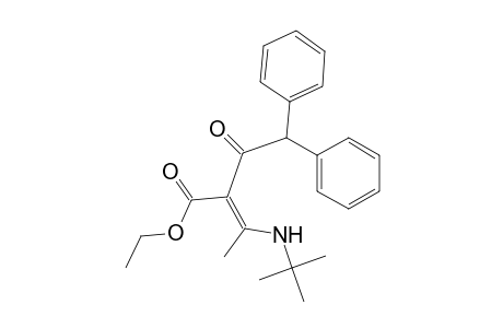 Benzenebutanoic acid, .alpha.-[1-[(1,1-dimethylethyl)amino]ethyliden e]-.beta.-oxo-.gamma.-phenyl-, ethyl ester