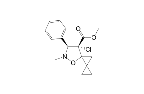 (5S*,8S*,9S*)-9-Chloro-8-phenyl-7-methyl-9-(methoxycarbonyl)-6-oxa-7-azadispiro[2.2.4]nonane