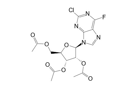 9H-Purine, 2-chloro-6-fluoro-9-(2,3,5-tri-O-acetyl-.beta.-D-ribofuranosyl)-