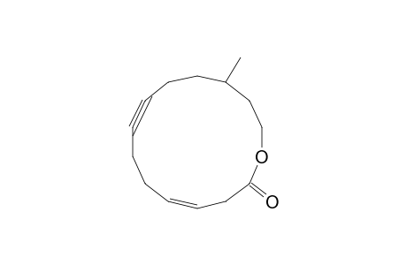 (4E)-12-methyloxacyclotetradec-4-en-8-yn-2-one