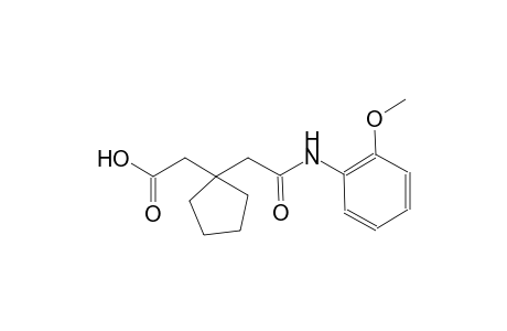 cyclopentaneacetic acid, 1-[2-[(2-methoxyphenyl)amino]-2-oxoethyl]-