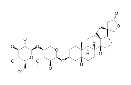 (20-R)-18,20-EPOXY-DIGITOXIGENIN_BETA-D-GLUCOSYL-(1->4)-ALPHA-L-THEVETOSIDE