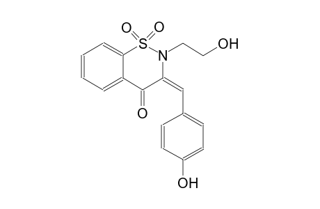4H-1,2-benzothiazin-4-one, 2,3-dihydro-2-(2-hydroxyethyl)-3-[(4-hydroxyphenyl)methylene]-, 1,1-dioxide, (3E)-
