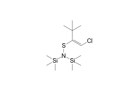 N-(1-t-Butyl-2-chloroylvinylthio)bis(trimethylsilyl)amine