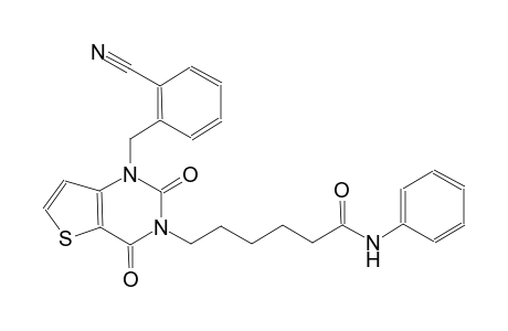 6-(1-(2-cyanobenzyl)-2,4-dioxo-1,4-dihydrothieno[3,2-d]pyrimidin-3(2H)-yl)-N-phenylhexanamide