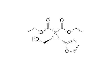 Diethyl (2R,3R)-2-(Furan-2-yl)-3-(hydroxymethyl)cyclopropane-1,1-dicarboxylate