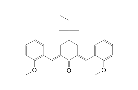 cyclohexanone, 4-(1,1-dimethylpropyl)-2,6-bis[(2-methoxyphenyl)methylene]-, (2E,6E)-