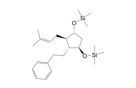 1-r-trimethylsilyloxy-2-t-(3'-methyl-2'-butanyl)-3-c-(.beta.-phenylethyl)-4-t-trimethylsiloxy-cyclopentane