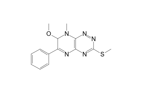 7-METHOXY-8-METHYL-3-METHYLTHIO-6-PHENYL-7,8-DIHYDROPYRAZINO-[2,3-E]-AS-TRIAZINE