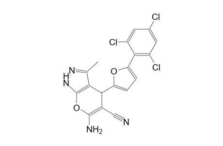 6-amino-3-methyl-4-[5-(2,4,6-trichlorophenyl)-2-furyl]-1,4-dihydropyrano[2,3-c]pyrazole-5-carbonitrile