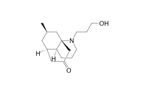 1H-5,8a-Propanoquinolin-7(8H)-one, hexahydro-1-(3-hydroxypropyl)-10-methyl-, (4a.alpha.,5.alpha.,8a.alpha.,10R*)-(.+-.)-