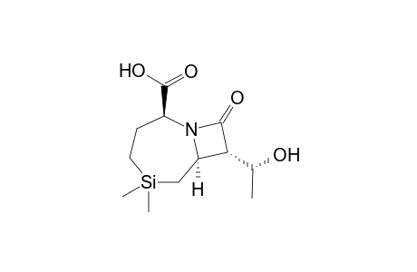 (2S,7S,8S)-5,5-dimethyl-8-[(1R)-1-oxidanylethyl]-9-oxidanylidene-1-aza-5-silabicyclo[5.2.0]nonane-2-carboxylic acid