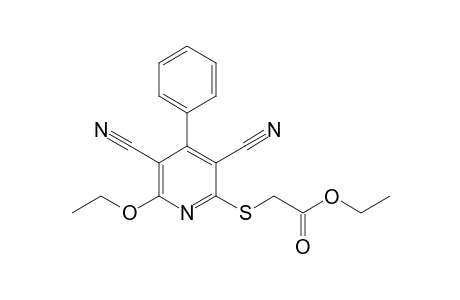 6-Ethoxy-2-ethoxycarbonylmethylthio-4-phenylpyridine-3,5-dicarbonitrile