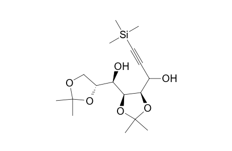 D-manno-Octitol, 1,1,2,2-tetradehydro-1,2-dideoxy-4,5:7,8-bis-O-(1-methylethylidene)-1 -(trimethylsilyl)-, (3.xi.)-