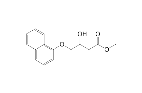 3-Hydroxy-4-(1-naphthalenyloxy)butanoic acid methyl ester