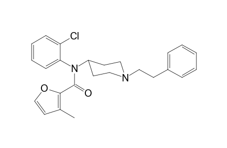 N-(2-Chlorophenyl)-3-methyl-N-[1-(2-phenylethyl)piperidin-4-yl]furan-2-carboxamide