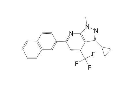 3-cyclopropyl-1-methyl-6-(2-naphthyl)-4-(trifluoromethyl)-1H-pyrazolo[3,4-b]pyridine