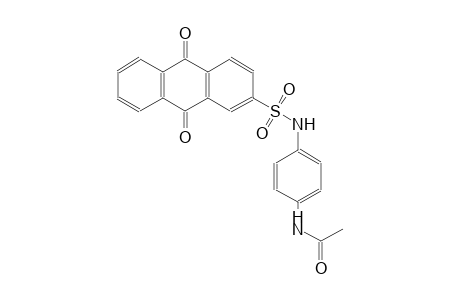 N-(4-{[(9,10-dioxo-9,10-dihydro-2-anthracenyl)sulfonyl]amino}phenyl)acetamide