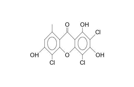 9H-Xanthen-9-one, 2,4,5-trichloro-1,3,6-trihydroxy-8-methyl-