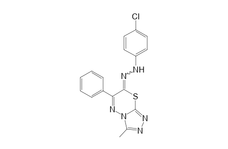 3-Methyl-6-phenyl-7H-7-(4-chlorophenyl)hydrazono-[1,2,4]triazolo[3,4-b][1,3,4]thiadiazine