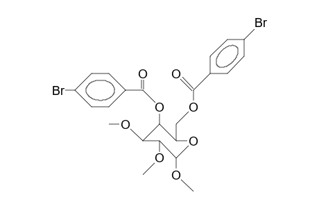 Methyl 4,6-bis(O-[4-bromo-benzoyl])-2,3-di-O-methyl.alpha.-D-galactopyranoside