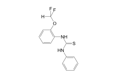 1-[2-[bis(fluoranyl)methoxy]phenyl]-3-phenyl-thiourea