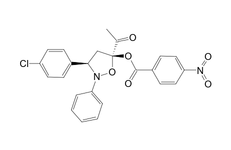 (3R*,5S*)-5-ACETYL-3-(PARA-CHLOROPHENYL)-5-(PARA-NITROBENZOYLOXY)-2-PHENYL-ISOXAZOLIDINE