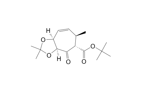 4H-Cyclohepta-1,3-dioxole-5-carboxylic acid, 3a,5,6,8a-tetrahydro-2,2,6-trimethyl-, 1,1-dimethylethyl ester, [3aS-(3a.alpha.,5.alpha.,6.beta.,8a.alpha.)]-