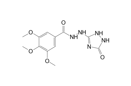 3,4,5-trimethoxybenzoic acid, 2-(5-oxo-delta^3-1,2,4-triazolin-3-yl)hydrazide