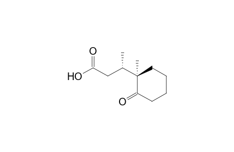 (.beta.S,1R)-.beta.,1-Dimethyl-2-oxocyclohexanepropanoic acid