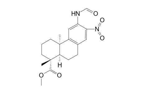 Methyl (1R,4aR,10aR)-1,4a-dimethyl-7-nitro-1,2,3,4,4a.9,10,10a-octahydro-6-formamidophenanthrene-1-carboxylate