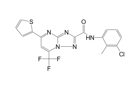 N-(3-chloro-2-methylphenyl)-5-(2-thienyl)-7-(trifluoromethyl)[1,2,4]triazolo[1,5-a]pyrimidine-2-carboxamide