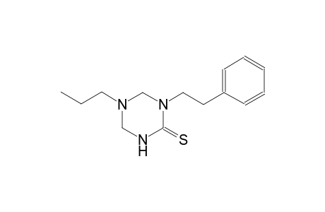 1-(2-phenylethyl)-5-propyltetrahydro-1,3,5-triazine-2(1H)-thione