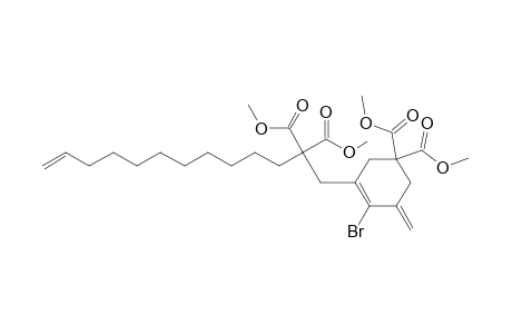 3-[2,2-bis(methoxycarbonyl)tridec-12-enyl]-4-bromo-5-methylenecyclohex-3-ene-1,1-dicarboxylic acid dimethyl ester