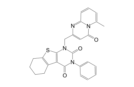 1-[(6-methyl-4-oxo-4H-pyrido[1,2-a]pyrimidin-2-yl)methyl]-3-phenyl-5,6,7,8-tetrahydro[1]benzothieno[2,3-d]pyrimidine-2,4(1H,3H)-dione