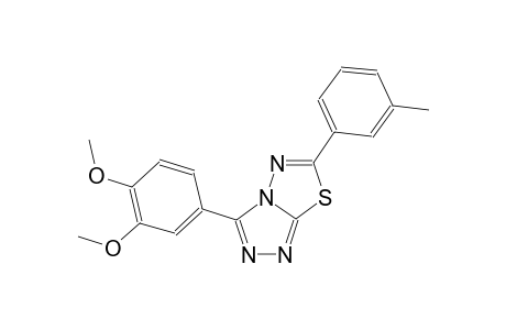 [1,2,4]triazolo[3,4-b][1,3,4]thiadiazole, 3-(3,4-dimethoxyphenyl)-6-(3-methylphenyl)-