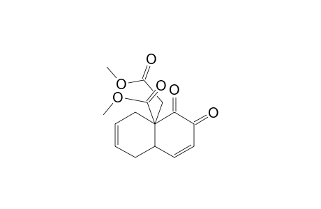 (4a,8a-cis) 8a-methoxycarbonyl-8a-methoxycarbonylmethyl-1,2,4a,5,8,8a-hexahydronaphthalene-1,2-dione