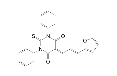 5-[(2E)-3-(2-furyl)-2-propenylidene]-1,3-diphenyl-2-thioxodihydro-4,6(1H,5H)-pyrimidinedione