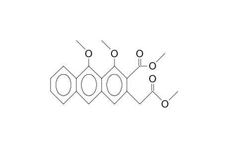 2-Anthraceneacetic acid, 4,10-dimethoxy-3-(methoxycarbonyl)-, methyl ester