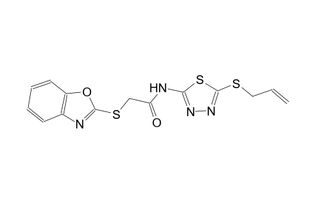 N-[5-(allylsulfanyl)-1,3,4-thiadiazol-2-yl]-2-(1,3-benzoxazol-2-ylsulfanyl)acetamide