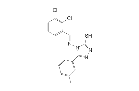 4-{[(E)-(2,3-dichlorophenyl)methylidene]amino}-5-(3-methylphenyl)-4H-1,2,4-triazole-3-thiol