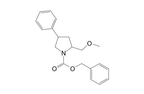 Benzyl 2-(methoxymethyl)-4-phenylpyrrolidine-1-carboxylate