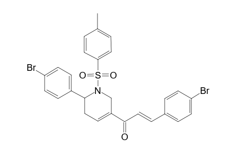 (E)-3-(p-Bromophenyl)-1-(6'-(p'-bromophenyl)-1'-tosyl-1',2',5',6'-tetrahydropyridin-3'-yl)-prop-2-en-1-one