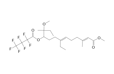 Methyl (2E,6E)-7-ethyl-10-[(2,2,3,3,4,4,4-heptafluorobutanoyl)oxy]-11-methoxy-3,11-dimethyl-2,6-tridecadienoate