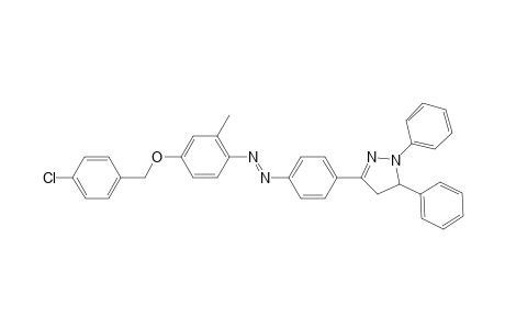 3-[4-[4-(4-CHLOROBENZYLOXY)-2-METHYLPHENYL-AZO]-PHENYL]-5-PHENYL-1-PHENYL-2-PYRAZOLINE