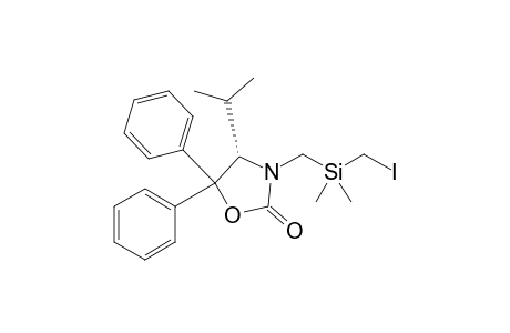 (4S)-3-[(Iodomethyldimethylsilyl)methyl]-4-isopropyl-5,5-diphenyloxazolidin-2-one