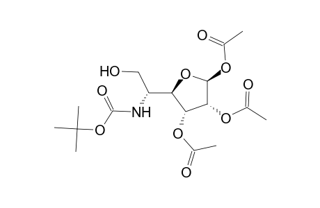 5-Deoxy-5-[[(1,1-dimethylethoxy)carbonyl]amino]-.beta.-D-allofuranose,1.2,3-Triacetate